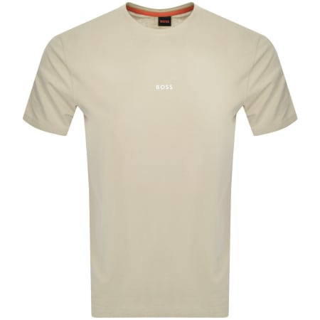BOSS Voyage Tシャツ BOSS Te Voyage T Shirt Light Beige | Mainline Menswear